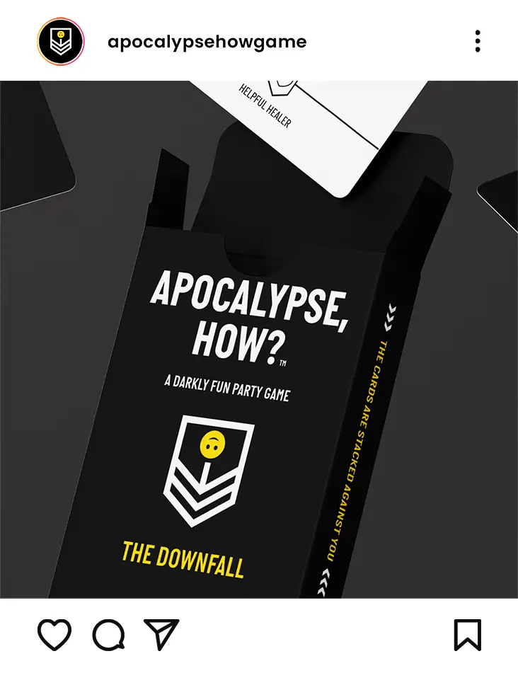 Apocalypse How? party game box and cards