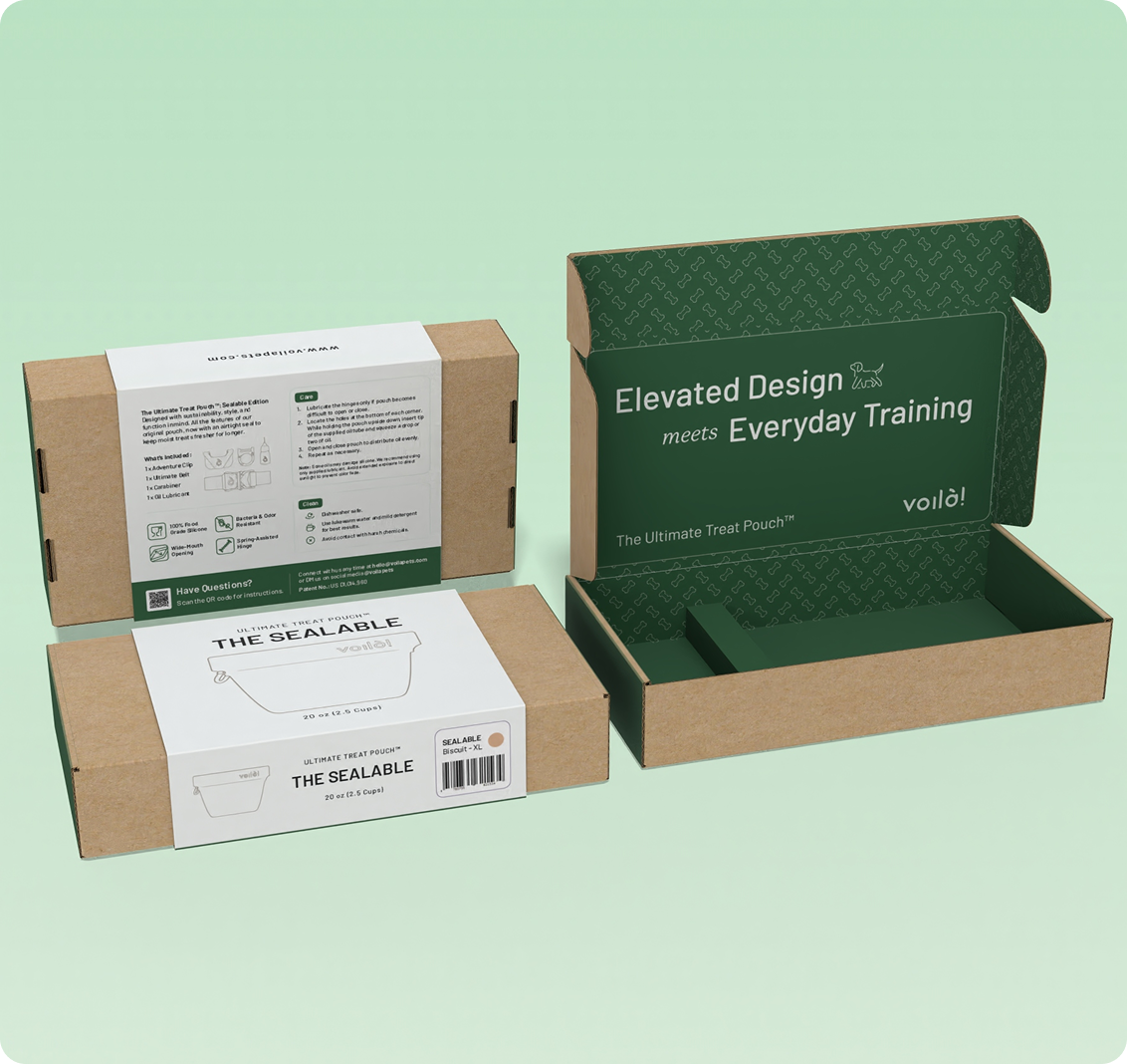 Voil&agrave; Pets packaging