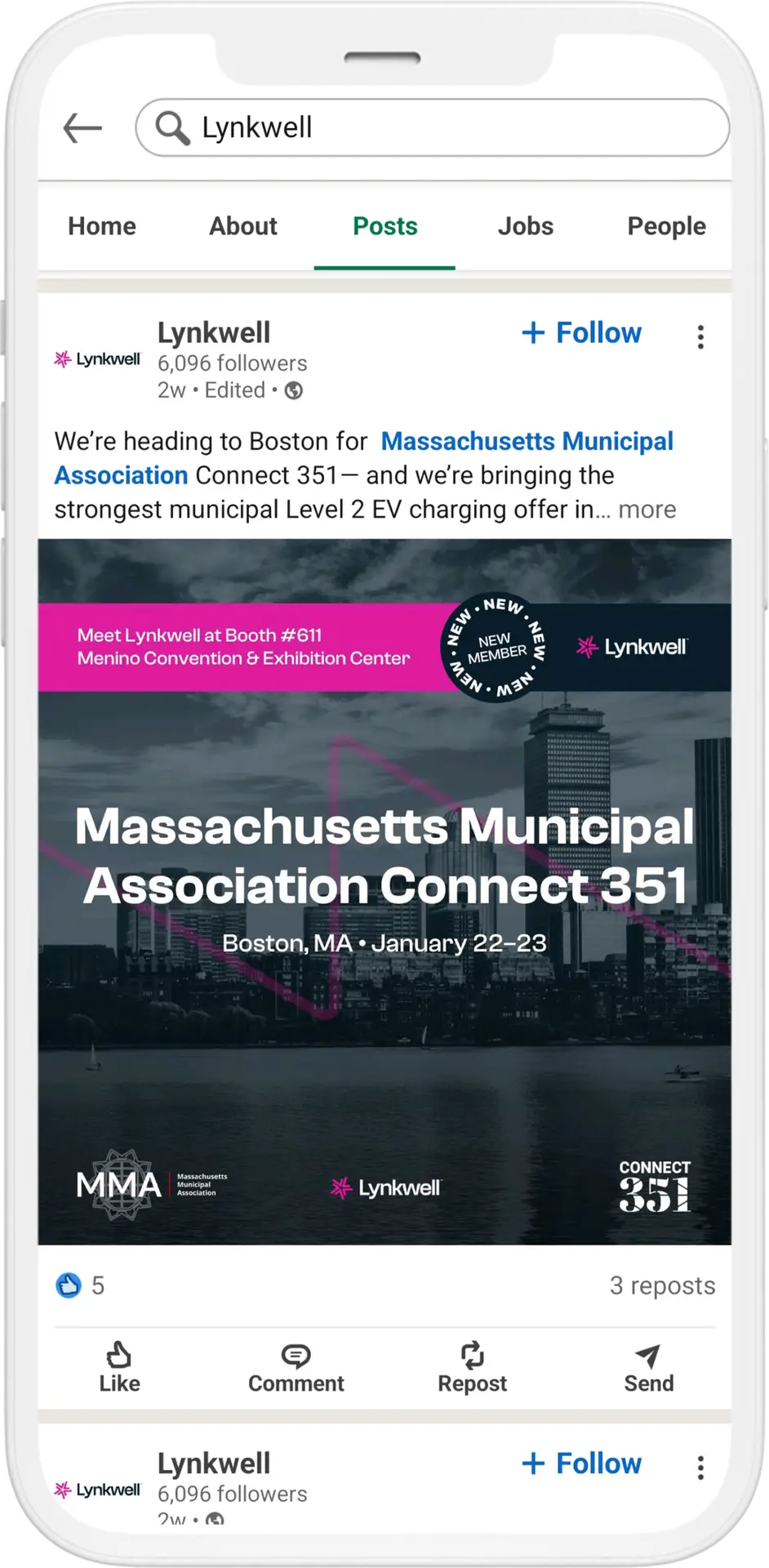 lw linkedin post mock