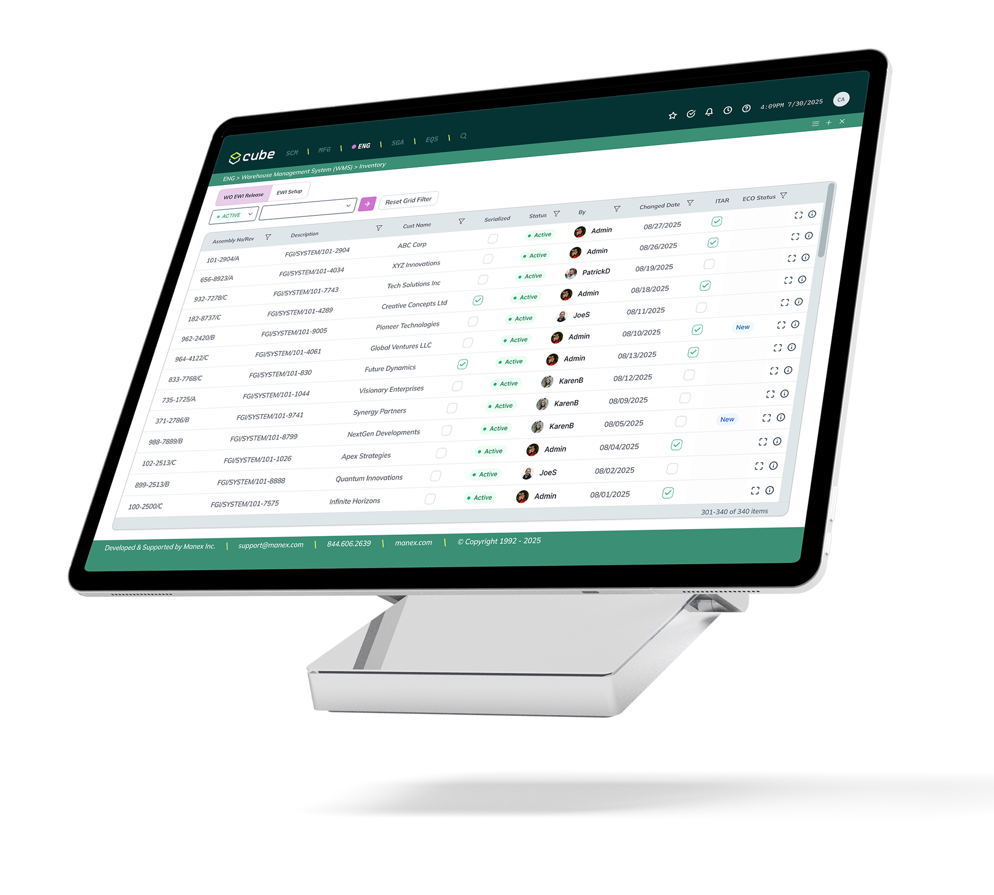 manex cube hero mockup